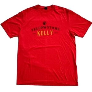 District Made Men's Red Yellowstone Kelly T-Shirt - Size M